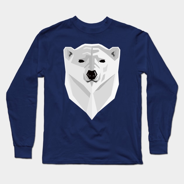 White Polar Bears, Wild Bears Long Sleeve T-Shirt by Cds Design Store
